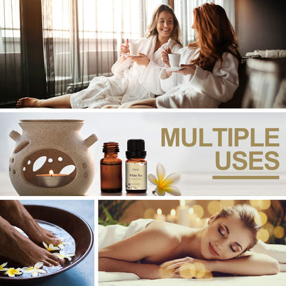 Revitalize Your Space with Pure White Tea Essential Oil - Aromatherapy for Diffusers, Massage, and Candle Making - 30 ml